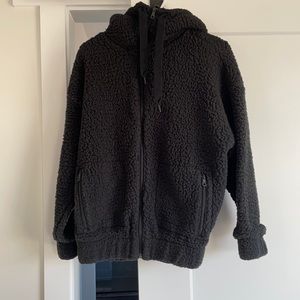 Oversized Sherpa hoodie/jacket